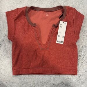 Urban Outfitters Red Crop Top